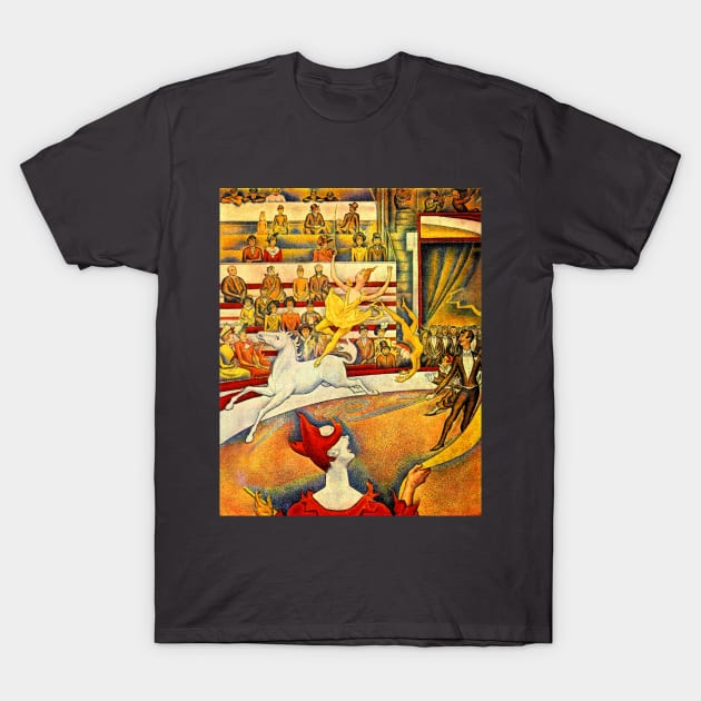 The Circus by Georges Seurat T-Shirt by MasterpieceCafe